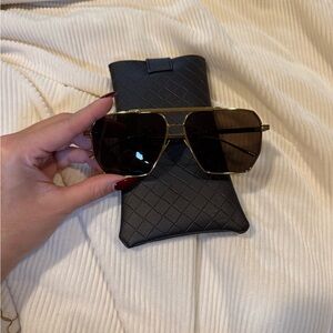 Bottega Veneta Black Woven Pouch